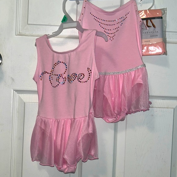 Leotard bundle with tights like new! - Picture 1 of 4